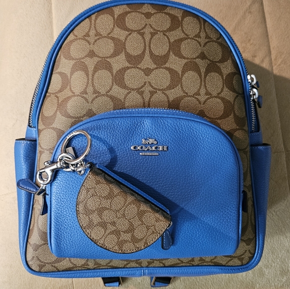 Coach backpack+mini charm - Picture 1 of 8